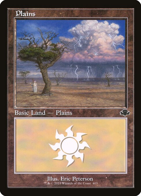Plains — Dominaria Remastered #403, art by Eric Peterson