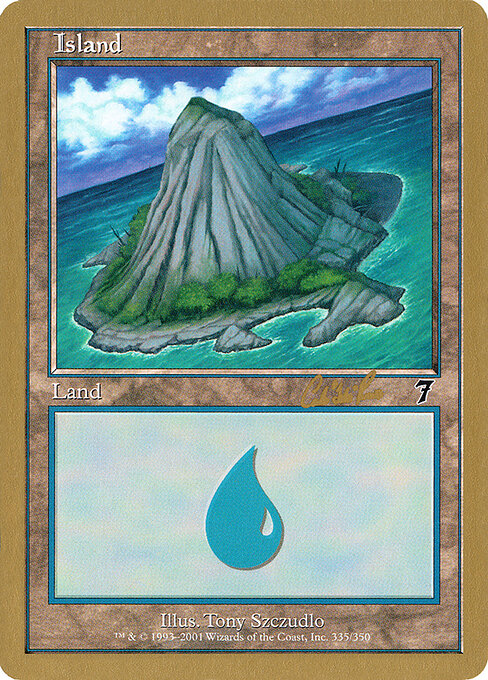 Island — World Championship Decks 2002 #cr335b, art by Tony Szczudlo