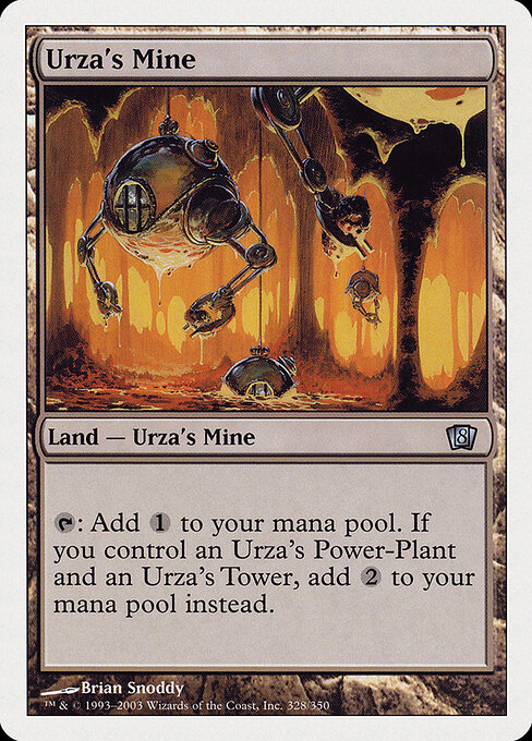 Urza's Mine — Eighth Edition #328, art by Brian Snõddy