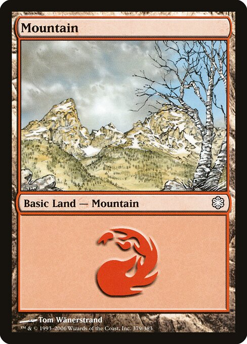 Mountain — Coldsnap Theme Decks #379, art by Tom Wänerstrand