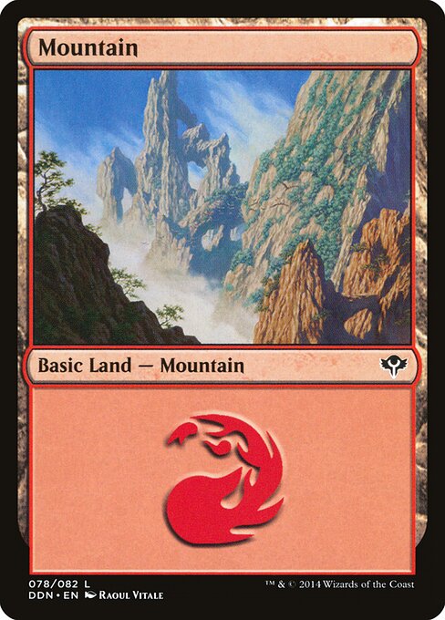 Mountain — Duel Decks: Speed vs. Cunning #78, art by Raoul Vitale