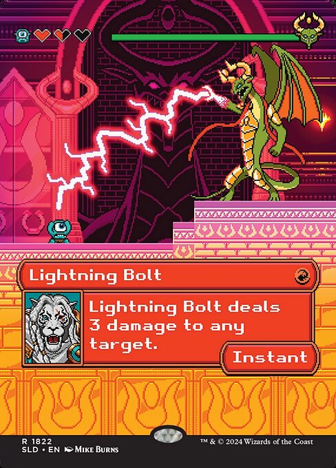Lightning Bolt — Secret Lair Drop #1822, art by Mike Burns