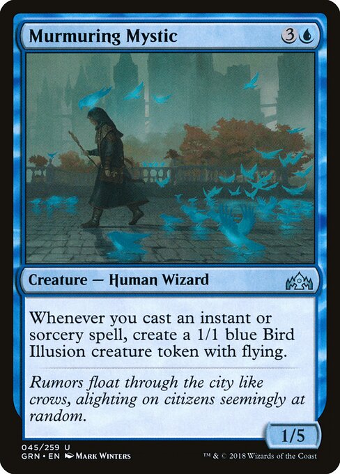 Murmuring Mystic — Guilds of Ravnica #45, art by Mark Winters