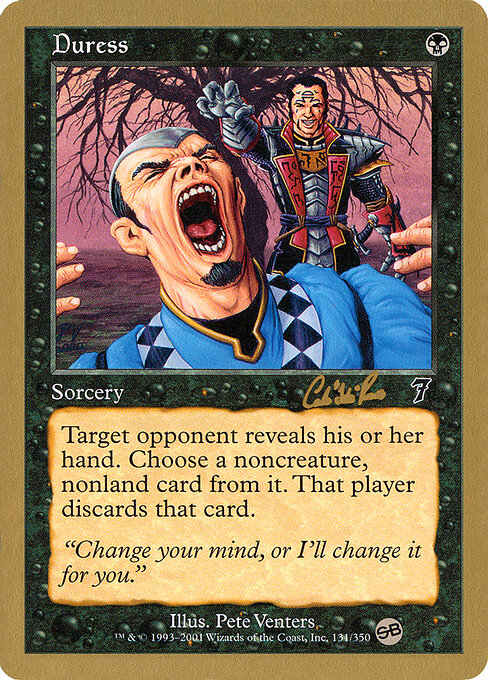 Duress — World Championship Decks 2002 #cr131sb, art by Pete Venters