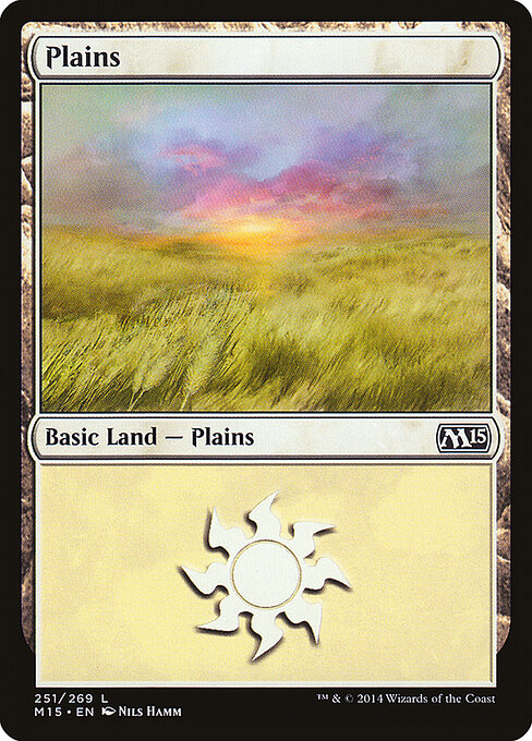 Plains — Magic 2015 #251, art by Nils Hamm