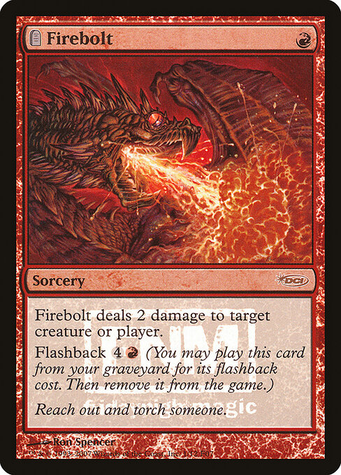 Firebolt — Friday Night Magic 2007 #1, art by Ron Spencer