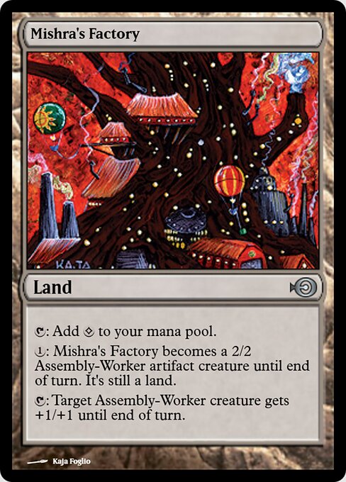Mishra's Factory — Magic Online Promos #35954, art by Kaja Foglio & Phil Foglio