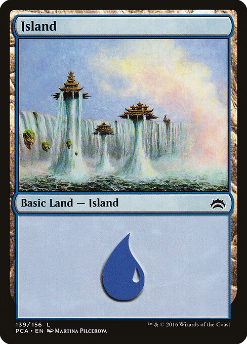 Island — Planechase Anthology #139, art by Martina Pilcerova