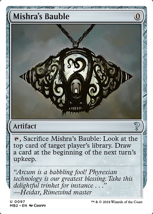 Mishra's Bauble — Mystery Booster 2 #97, art by Chippy