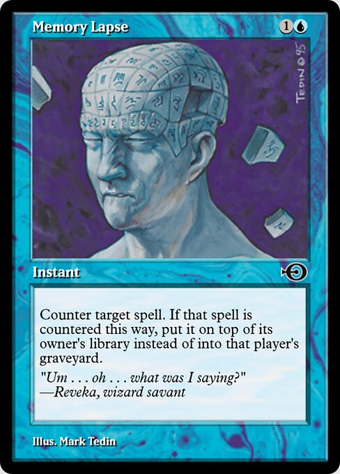 Memory Lapse — Magic Online Promos #35986, art by Mark Tedin