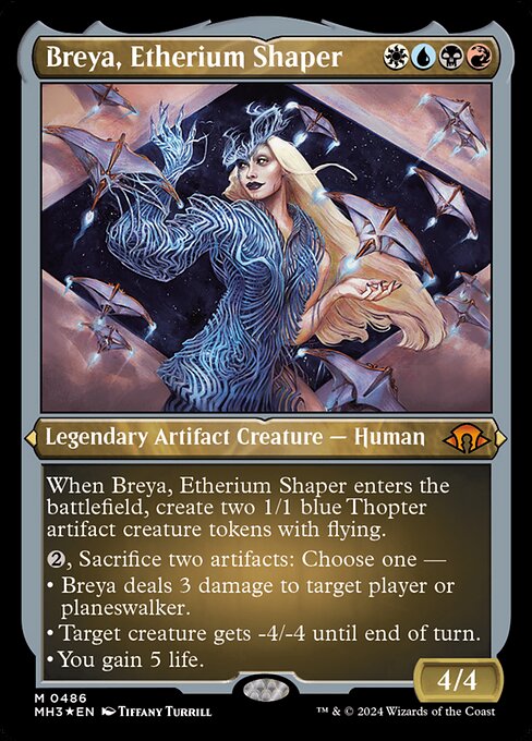 Breya, Etherium Shaper — Modern Horizons 3 #486, art by Tiffany Turrill