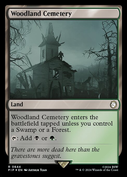 Woodland Cemetery — Fallout #844, art by Arthur Yuan