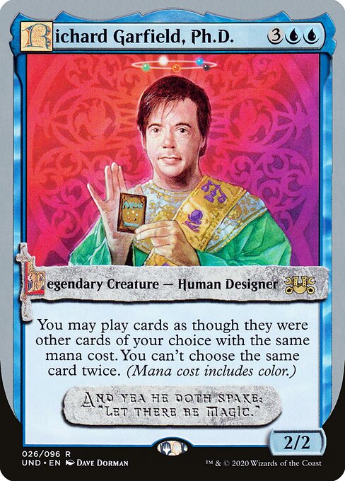 Richard Garfield, Ph.D. — Unsanctioned #26, art by Dave Dorman