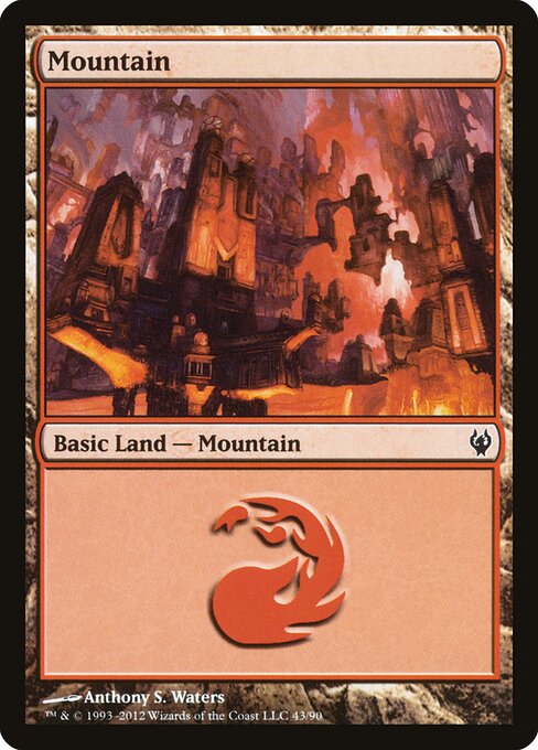 Mountain — Duel Decks: Izzet vs. Golgari #43, art by Anthony S. Waters
