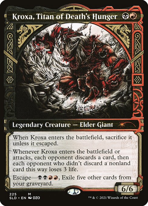 Kroxa, Titan of Death's Hunger — Secret Lair Drop #225, art by DZO