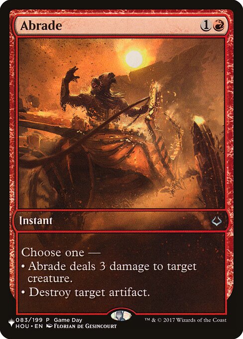 Abrade — The List #HOU-83, art by Florian de Gesincourt