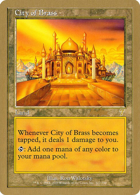 City of Brass — World Championship Decks 2002 #bk327, art by Ron Walotsky