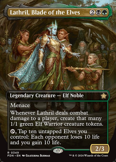 Lathril, Blade of the Elves — Foundations #349, art by Ekaterina Burmak