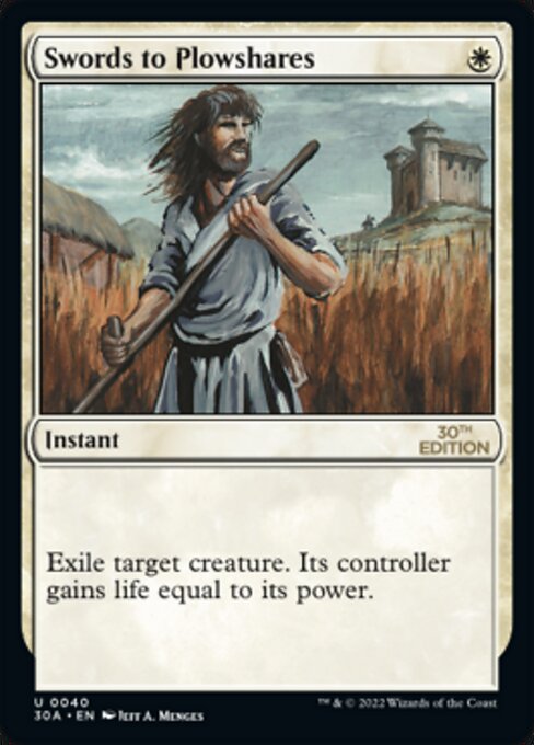 Swords to Plowshares — 30th Anniversary Edition #40, art by Jeff A. Menges