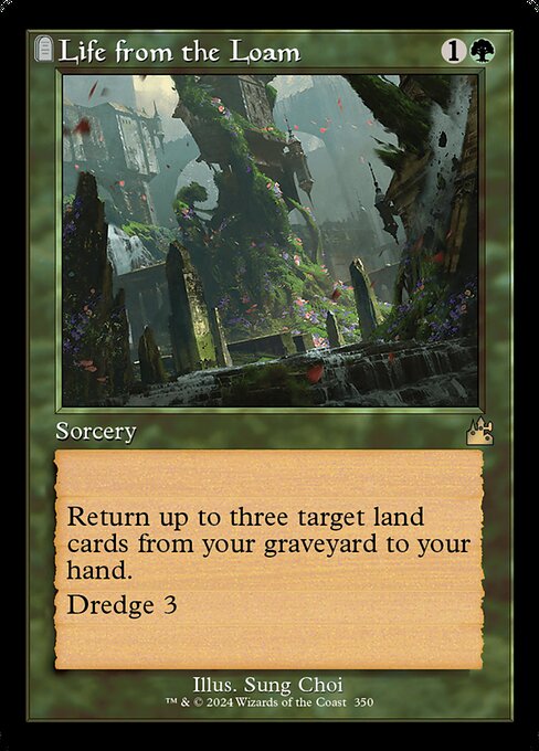 Life from the Loam — Ravnica Remastered #350, art by Sung Choi