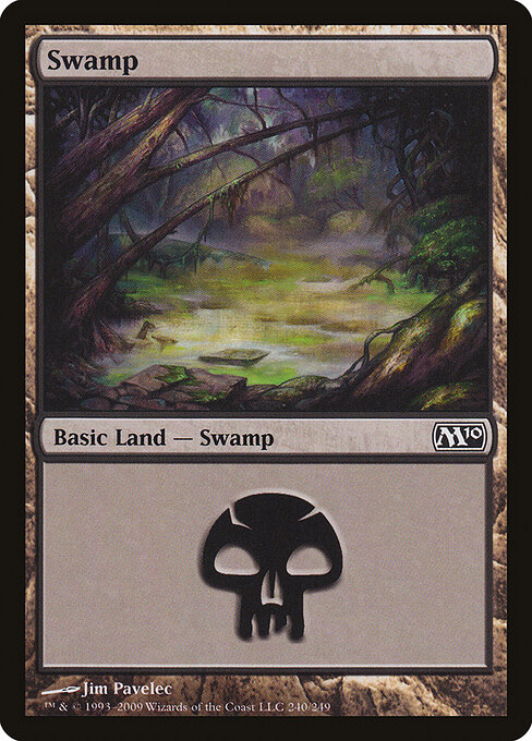 Swamp — Magic 2010 #240, art by Jim Pavelec