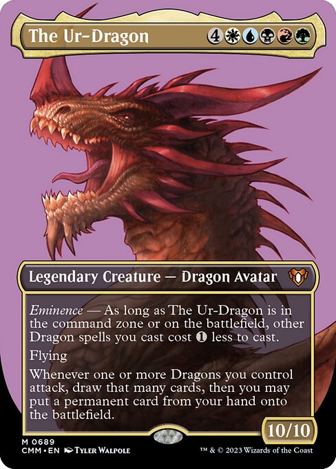 The Ur-Dragon — Commander Masters #689, art by Tyler Walpole