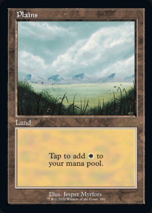 Plains — 30th Anniversary Edition #580, art by Jesper Myrfors