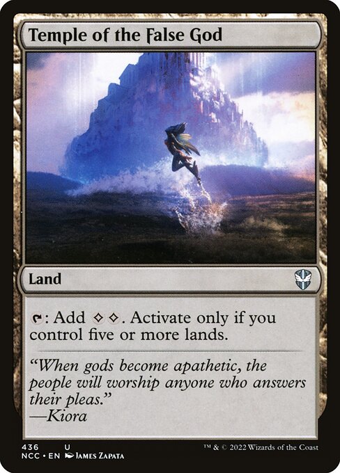 Temple of the False God — New Capenna Commander #436, art by James Zapata
