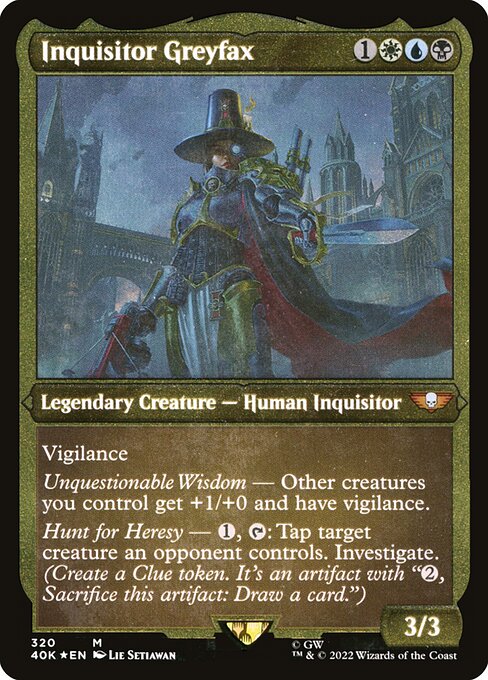 Inquisitor Greyfax — Warhammer 40,000 Commander #320, art by Lie Setiawan