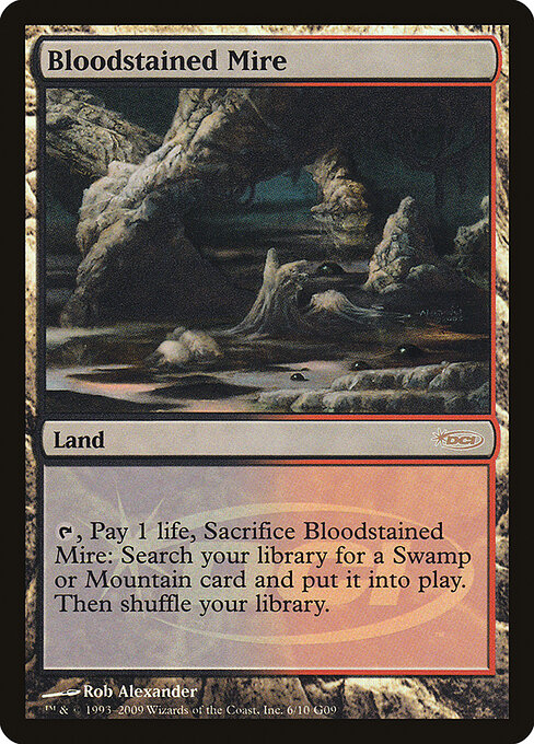 Bloodstained Mire — Judge Gift Cards 2009 #6, art by Rob Alexander