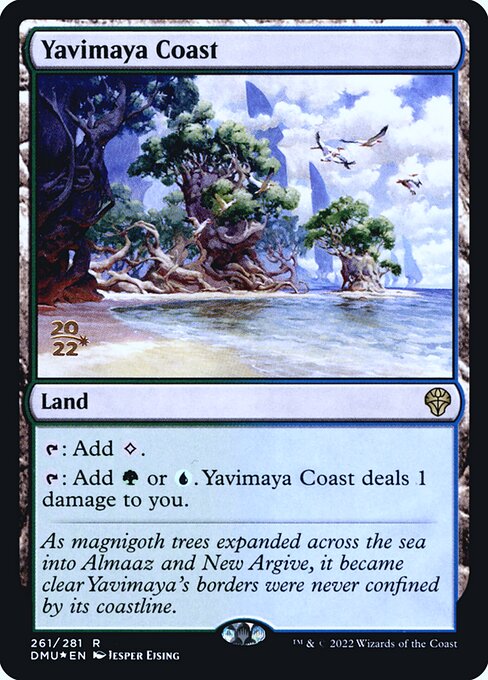 Yavimaya Coast — Dominaria United Promos #261s, art by Jesper Ejsing