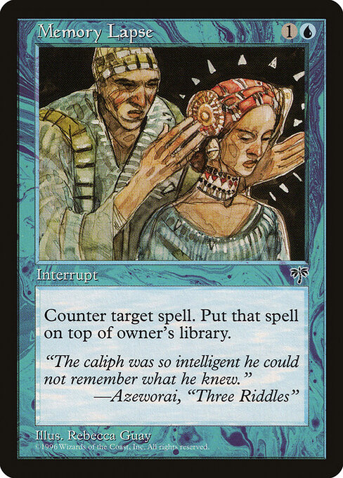 Memory Lapse — Mirage #74, art by Rebecca Guay