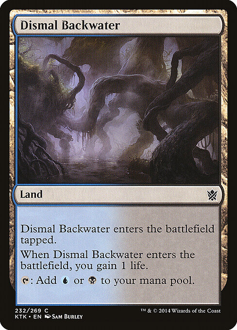 Dismal Backwater — Khans of Tarkir #232, art by Sam Burley