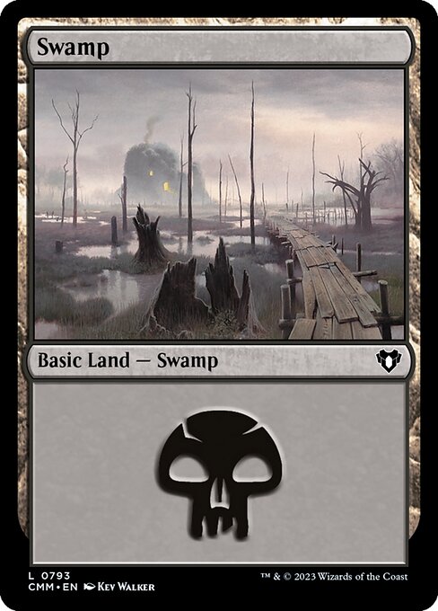 Swamp — Commander Masters #793, art by Kev Walker