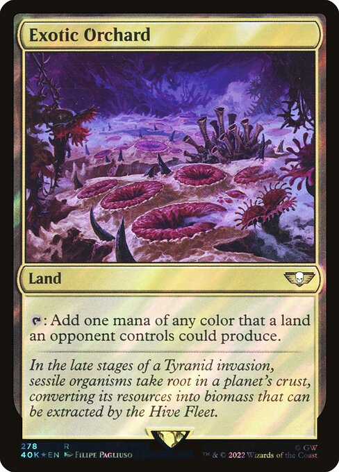 Exotic Orchard — Warhammer 40,000 Commander #278★, art by Filipe Pagliuso