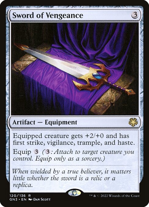 Sword of Vengeance — Game Night: Free-for-All #120, art by Dan Murayama Scott