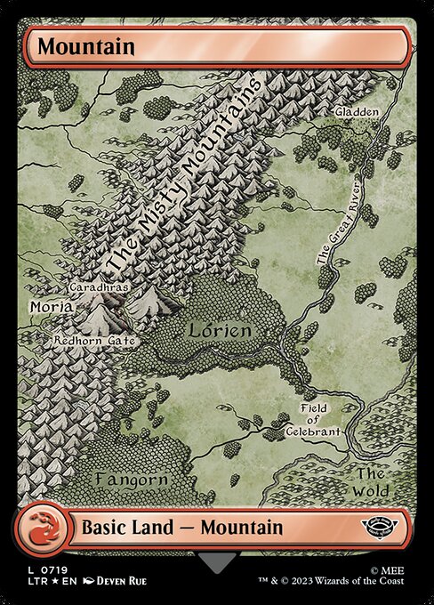 Mountain — The Lord of the Rings: Tales of Middle-earth #719, art by Deven Rue