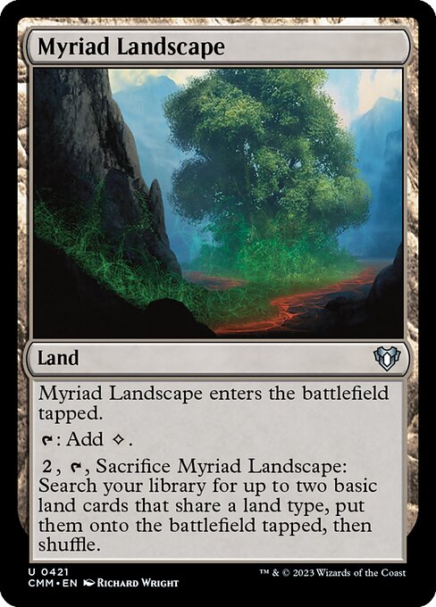 Myriad Landscape — Commander Masters #421, art by Richard Wright