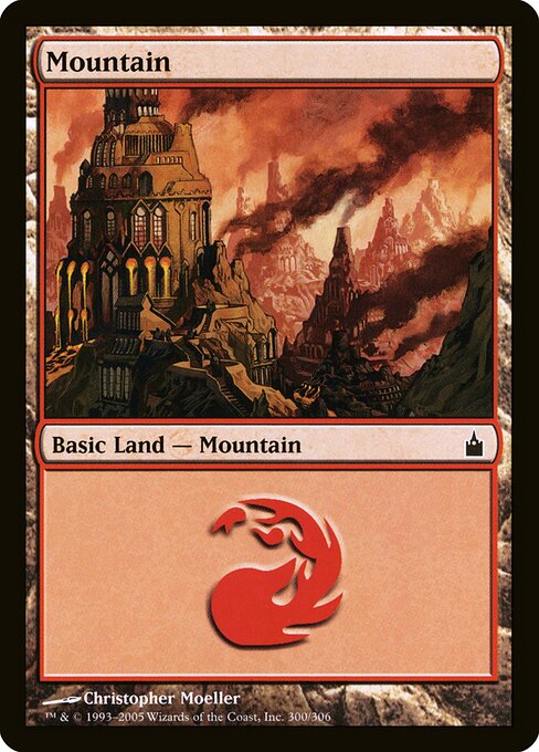 Mountain — Ravnica: City of Guilds #300, art by Christopher Moeller