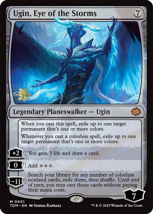 Ugin, Eye of the Storms — Tarkir: Dragonstorm Promos #1s, art by Joshua Raphael