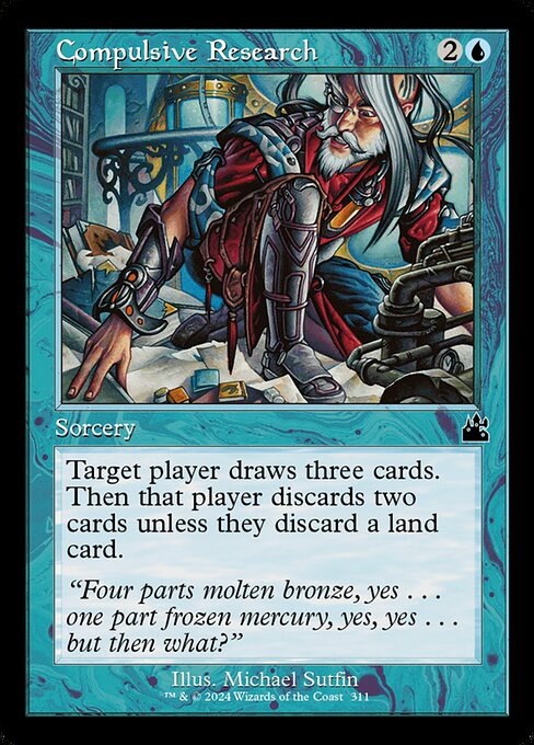 Compulsive Research — Ravnica Remastered #311, art by Michael Sutfin
