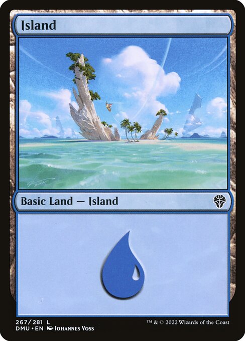 Island — Dominaria United #267, art by Johannes Voss