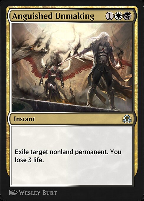Anguished Unmaking — Shadows over Innistrad Remastered #229, art by Wesley Burt