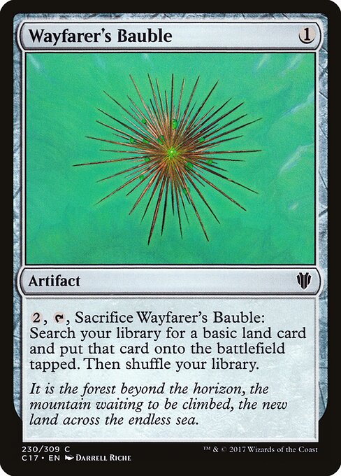 Wayfarer's Bauble — Commander 2017 #230, art by Darrell Riche