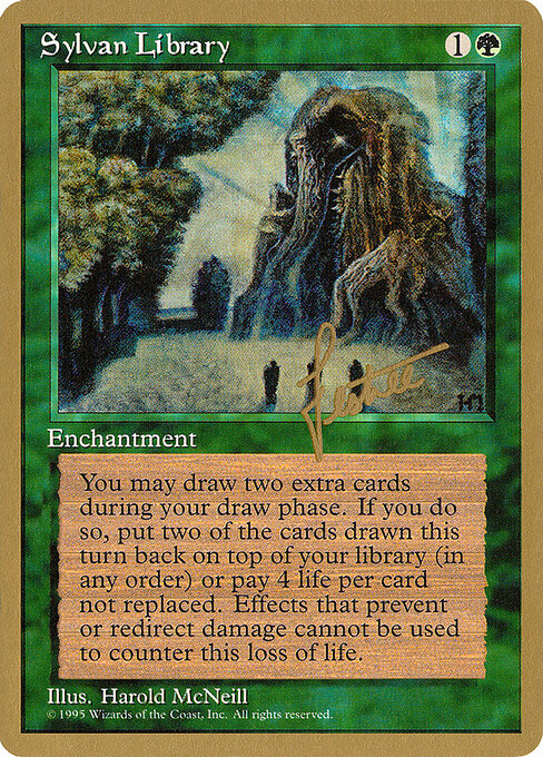 Sylvan Library — Pro Tour Collector Set #bl273, art by Harold McNeill
