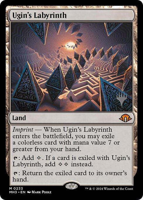 Ugin's Labyrinth — Modern Horizons 3 Promos #233p, art by Mark Poole