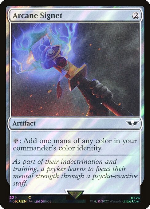 Arcane Signet — Warhammer 40,000 Commander #229★, art by Kim Sokol
