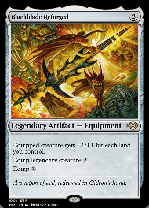 Blackblade Reforged — Magic Online Promos #77949, art by Richard Kane Ferguson