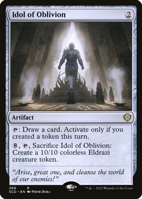 Idol of Oblivion — Starter Commander Decks #268, art by Piotr Dura
