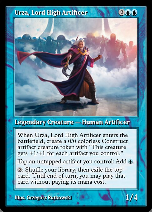Urza, Lord High Artificer — Magic Online Promos #91229, art by Grzegorz Rutkowski